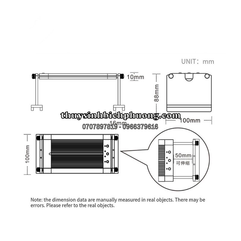 ĐÈN WEEK RAPTOR - LED WRGB THUỶ SINH CHUYÊN TRỒNG CÂY THUỶ SINH