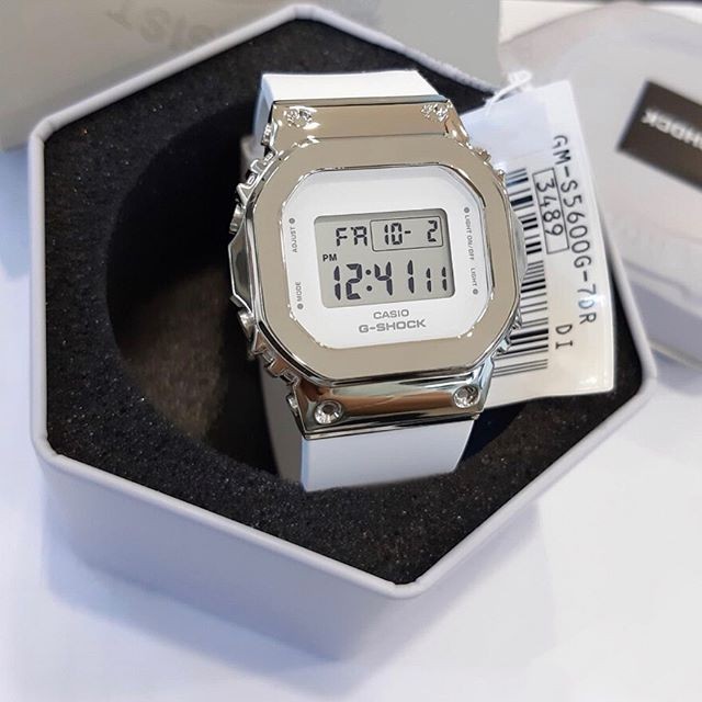 Đồng hồ casio nữ dây nhựa GSHOCK GM-S5600G-7DR chính hãng