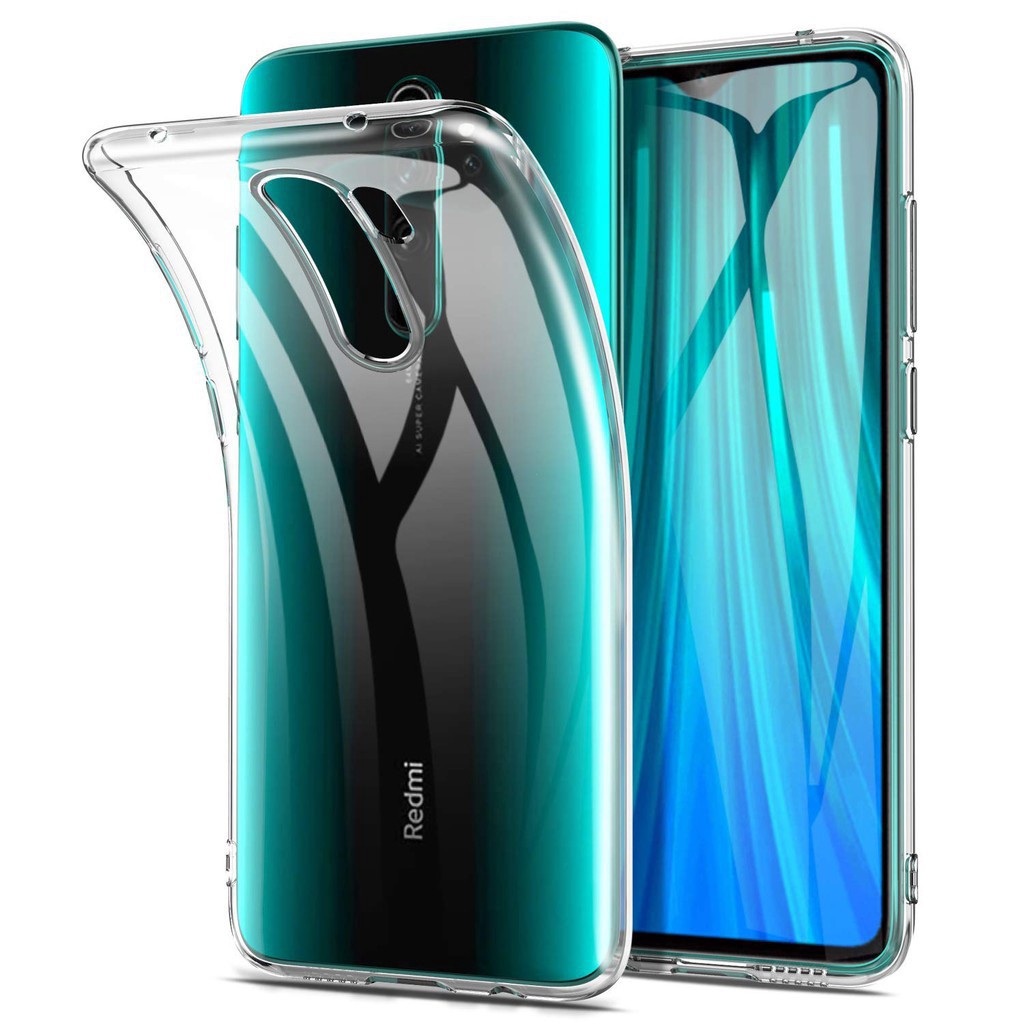 MIO Ốp điện thoại từ silicon dẻo trong suốt cho Xiaomi Redmi Note 9 9s 8 8T 5 6 7 K20 K30 Pro Max hai 3