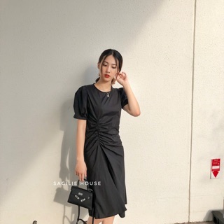 Váy dúm eo tay bồng