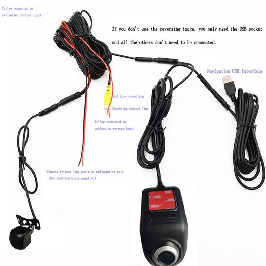 Cam hành trình U5 quay trước sau cho ô tô màn Androi, ghi hình full HD 1080, tầm nhìn đêm rõ nét, ADAS | BigBuy360 - bigbuy360.vn