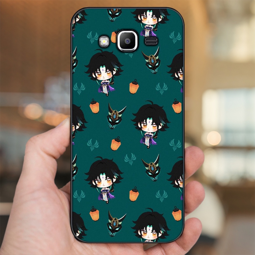 Ốp lưng Samsung J2 Prime, J3 2016, J5 2015 viền đen in hình Xiao Genshin Impact