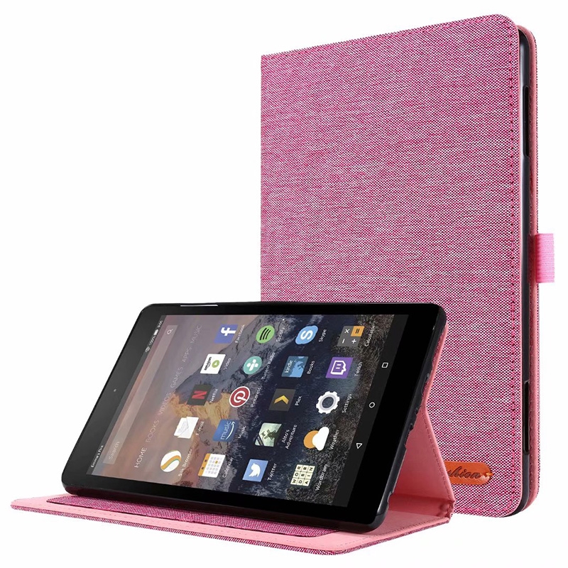 Bao da máy tính bảng phong cách doanh nhân có ngăn đựng thẻ cho Amazon Fire HD8 2020 HD 8 Plus