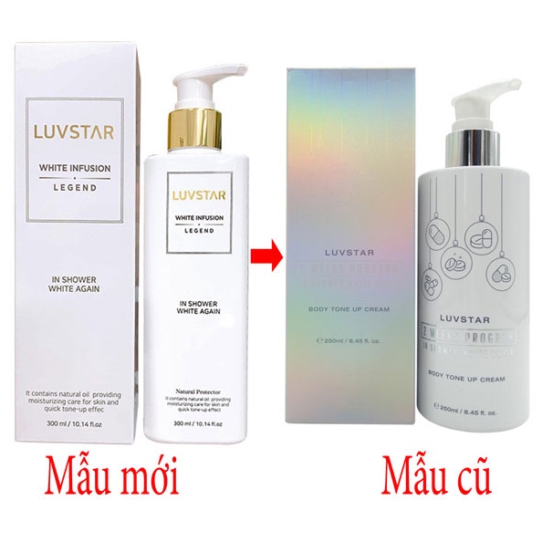 Sữa Tắm Luvstar Body Tone Up Cream 300ml Truyền Trắng Da | WebRaoVat - webraovat.net.vn