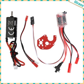 Động cơ chổi than esc và giá đỡ 30a cho xe điều khiển từ xa axial scx24 axi90081 1 / 24