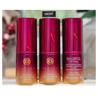 Tatcha violet-c brightening serum 20% vitamin c + 10% aha 10ml tách set -unbox - serum