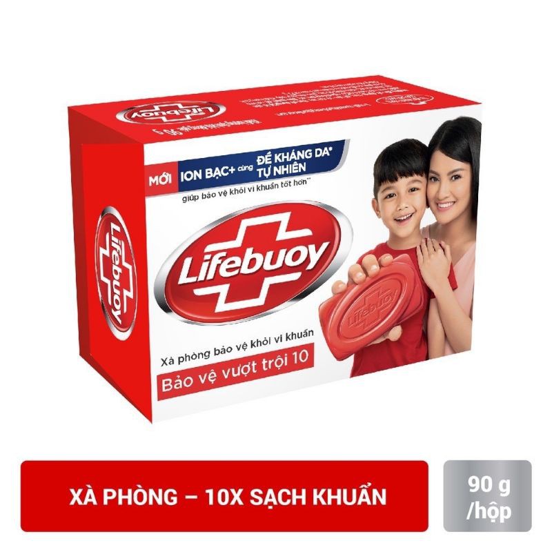 bánh xà phòng lifebouy matcha khổ qua/ nghệ mật ong/ion bạc 90g