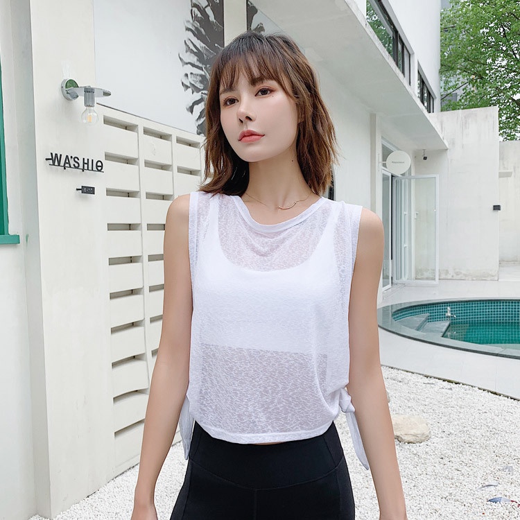 Áo Thun Thể Thao Sát Nách Dáng Rộng Nhanh Khô Thời Trang Cho Nữ