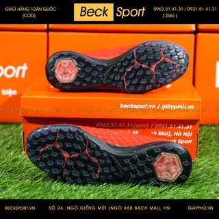 Giày Bóng Đá [Hypervenom Phantom] Full Đỏ Cao Cổ TF