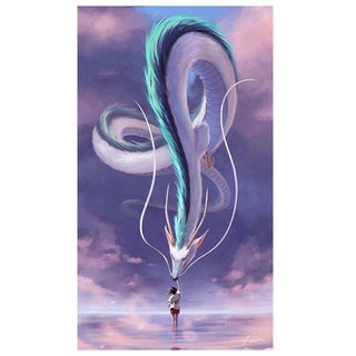 Bộ Tranh Đính Đá Tự Làm Hình Hayao Miyazaki Anime Spirited Away