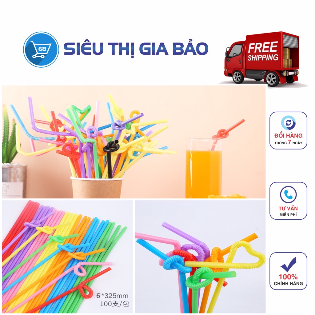 Ống hút nghệ thuật - 1 bịch 80 ống