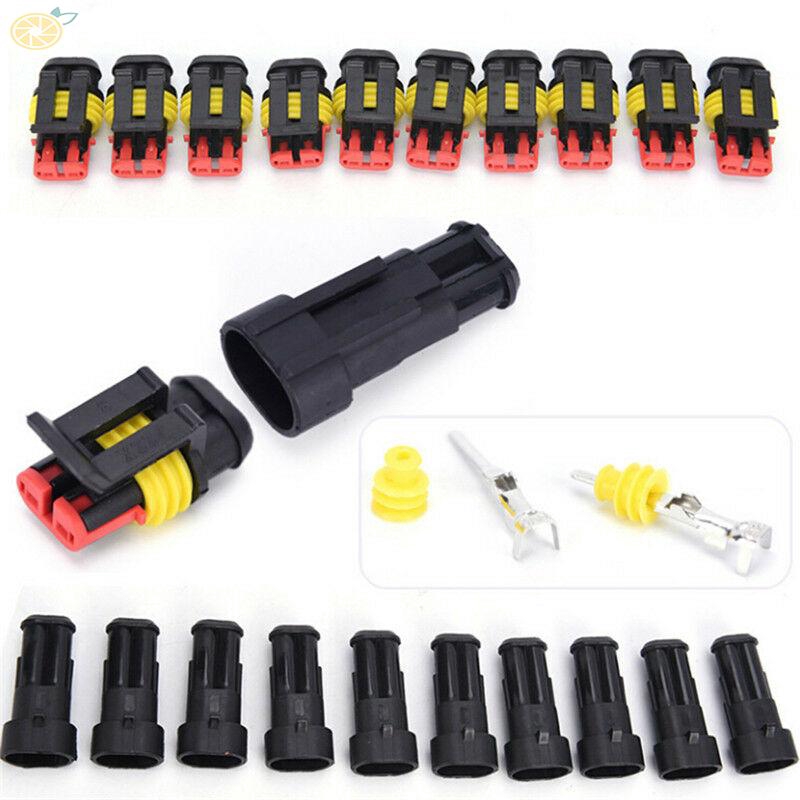 Đầu nối dây điện AWG đầu cắm và lỗ cắm 10A2 không thấm nước cho xe tay ga/xe ô tô/xe tải