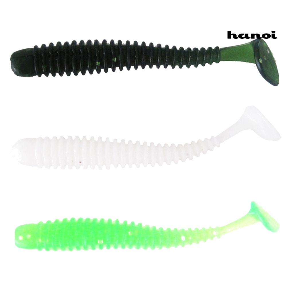 Set 10 mồi câu cá giả hình giun mềm mini sống động như thật