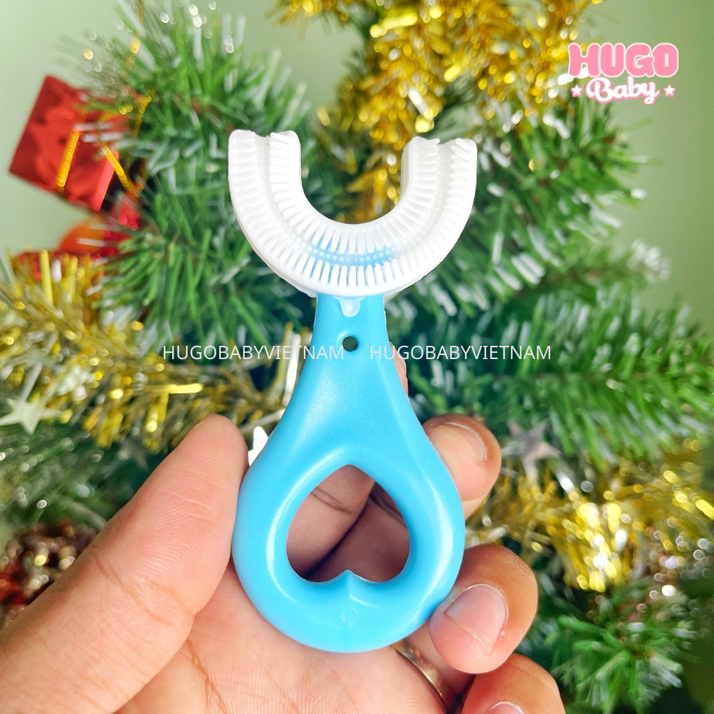 Bàn chải đánh răng chữ U cho bé BQB siêu mềm - Hugo Baby