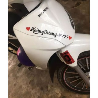 Tem xe cắt theo yêu cầu dùng để dán xe có nhiều màu