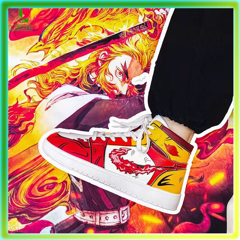 Giày hình nam Demon Slayer jordan Anime thời trang cổ cao sneaker