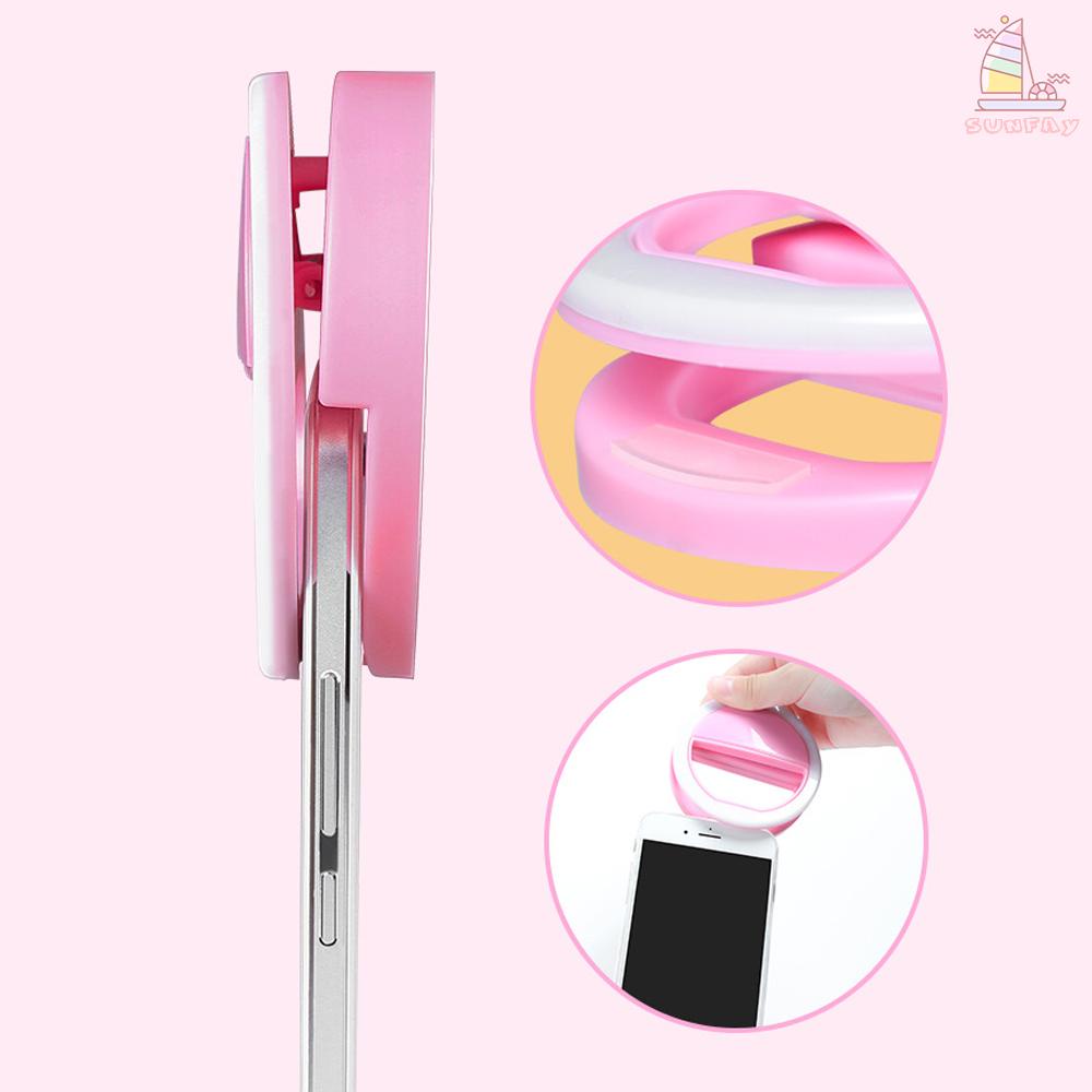 Đèn Led Tròn Kẹp Điện Thoại Hỗ Trợ Chụp Ảnh Selfie | BigBuy360 - bigbuy360.vn