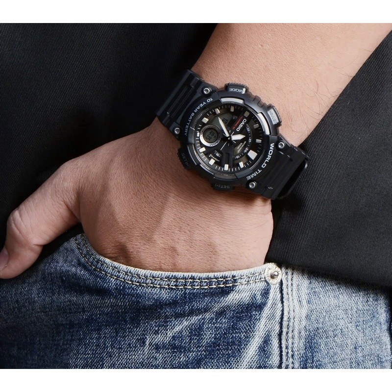 Đồng hồ nam dây nhựa Casio chính hãng Anh Khuê AEQ-110W-1BVDF | BigBuy360 - bigbuy360.vn