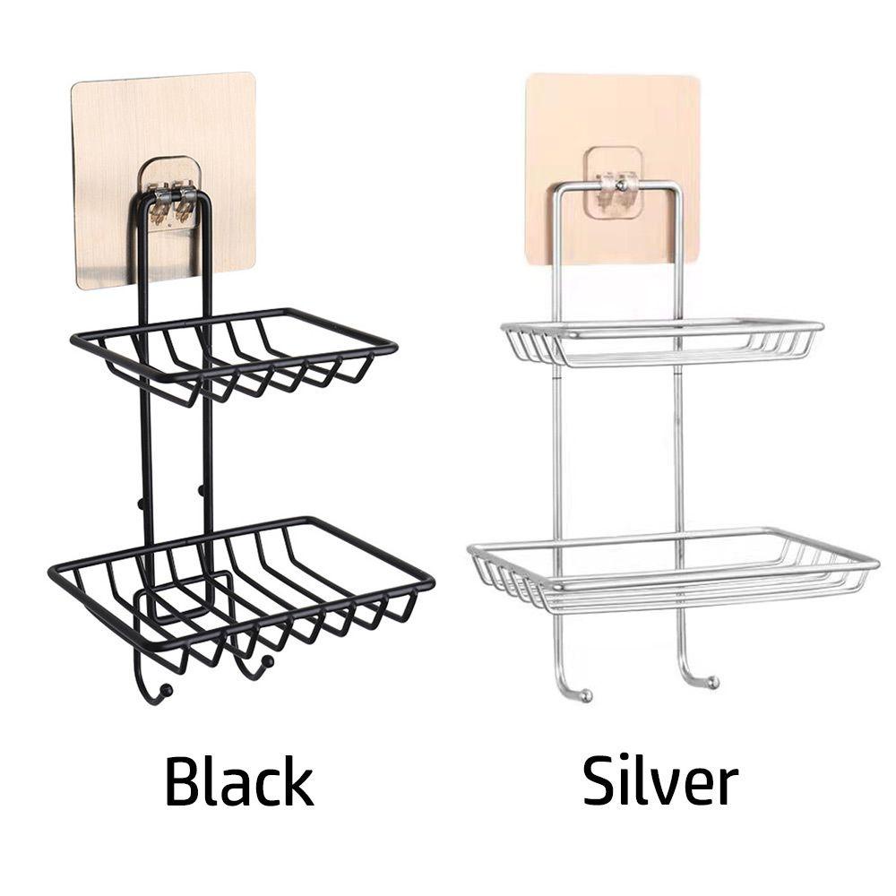 Giá Đựng Xà Phòng Hai Tầng Bằng Thép Không Gỉ 304 Dành Cho Nhà Bếp Phòng Tắm