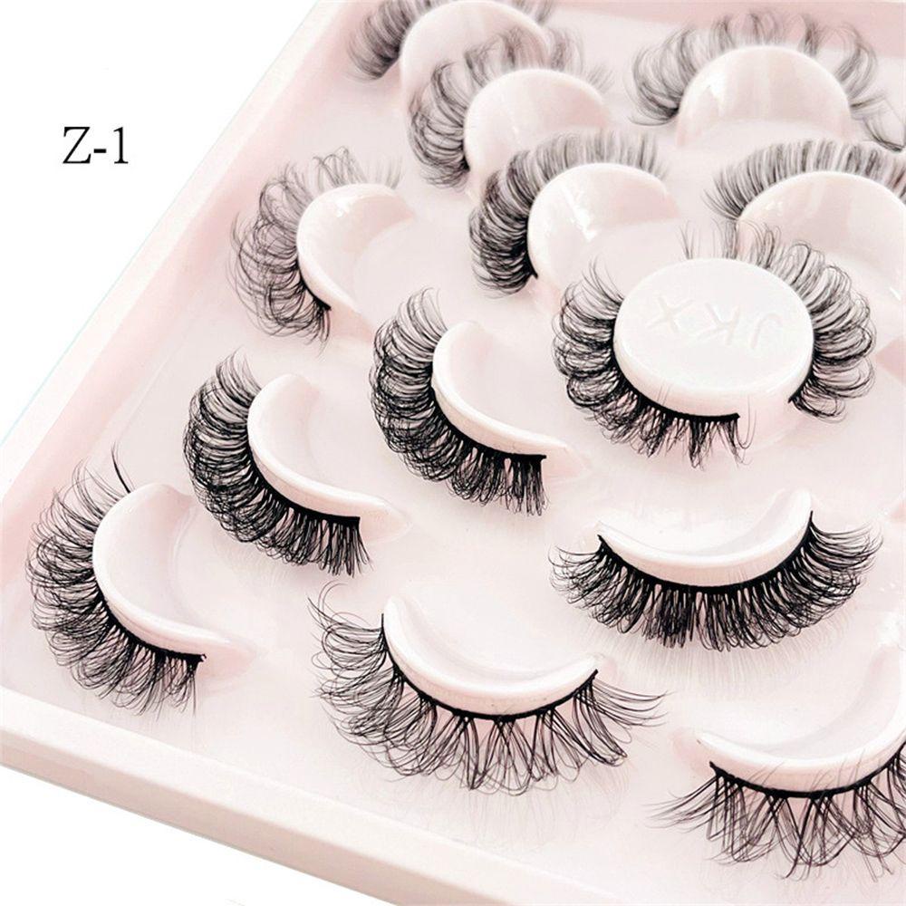 Set 10 Cặp Lông Mi Giả Cong Dày 15mm Tự Nhiên