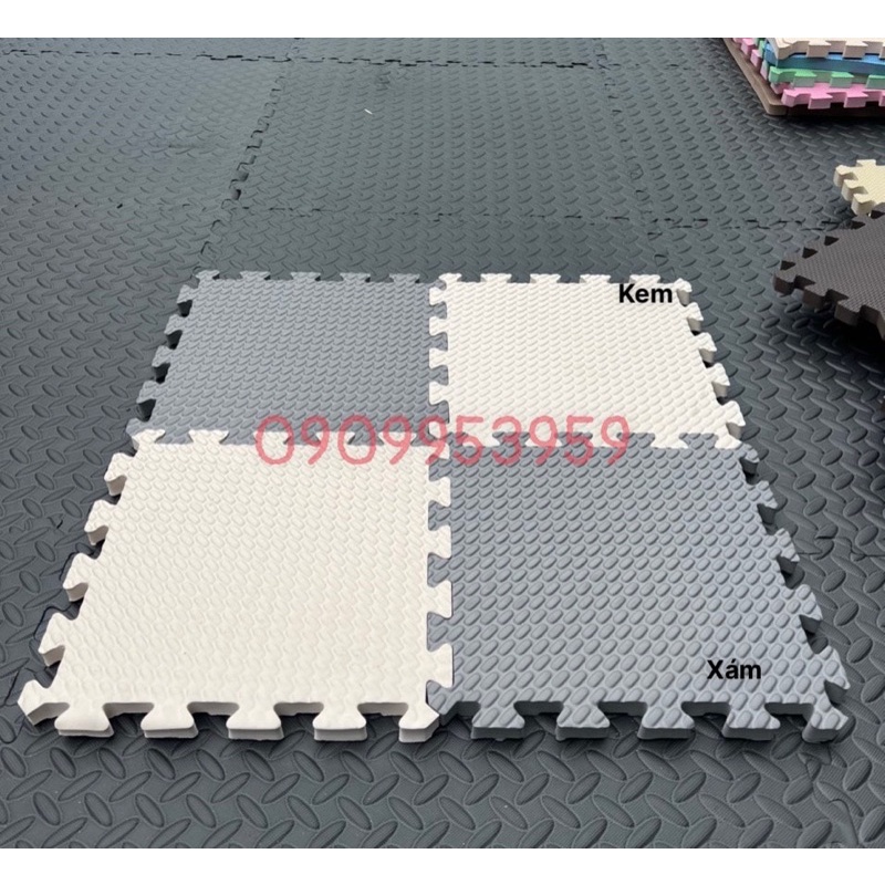Set 10 tấm Thảm 30×30 dày 2cm xốp lót sàn nhà tắm, thảm chơi cho bé