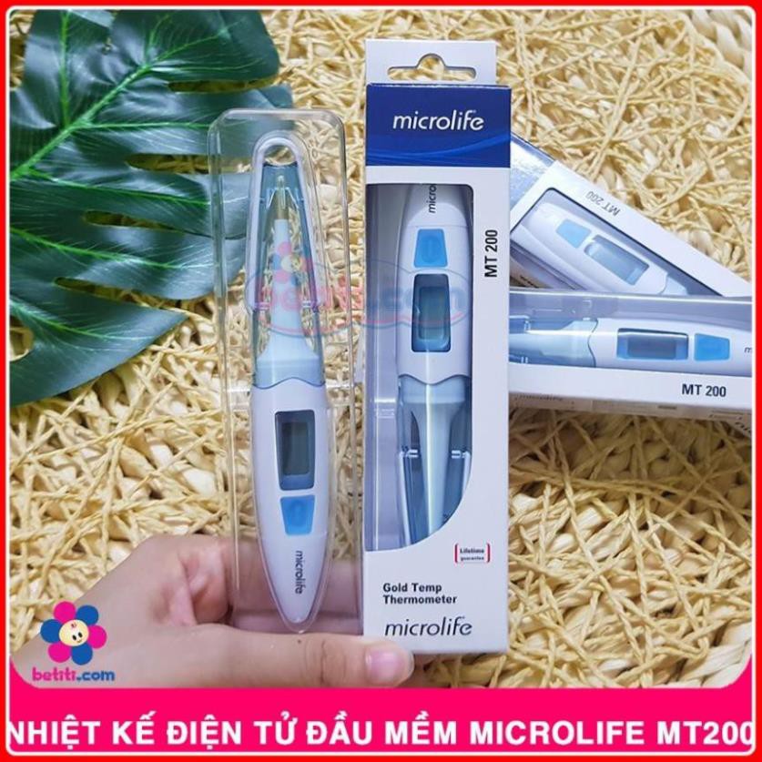 [Đo nhanh, 10 giây cho kết quả] Nhiệt kế điện tử Microlife MT200 - đầu mềm mạ vàng , chống kích ứng da