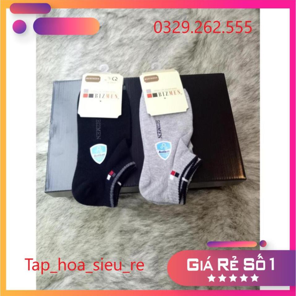 (Rẻ Vô địch) Tất thể thao Bizmen CSP-05 cổ ngắn kháng khuẩn khử mùi