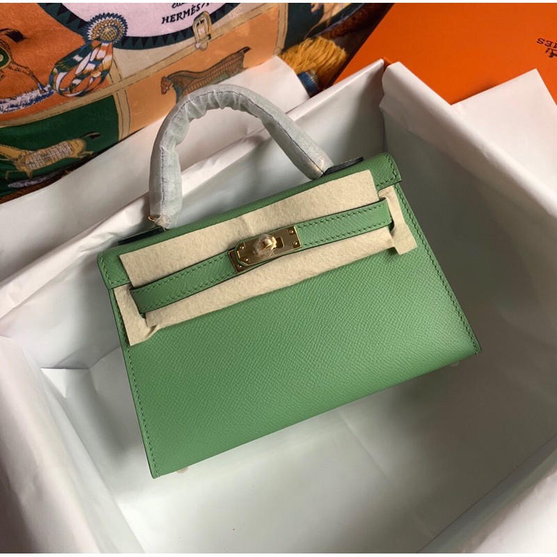 Túi xách kelly mini thế hệ 2 Hermes HM da thật cao cấp sang trọng nhiều màu siêuxinh