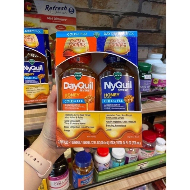 Set SIRO Ho DAYQUIL & NYQUIL 345ml- Hàng MỸ