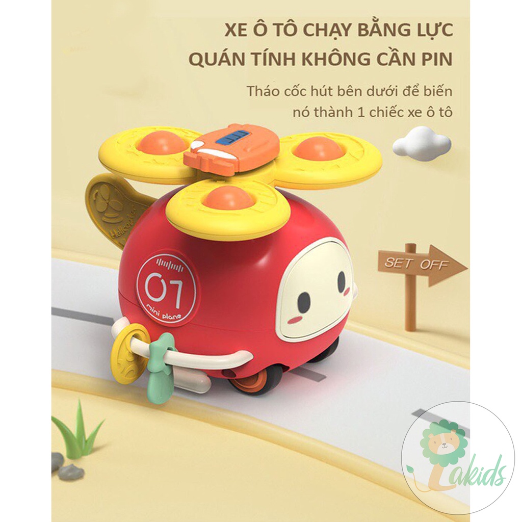 Đồ chơi con quay Spinner 4 trong 1 hình máy bay vui nhộn - Lakids