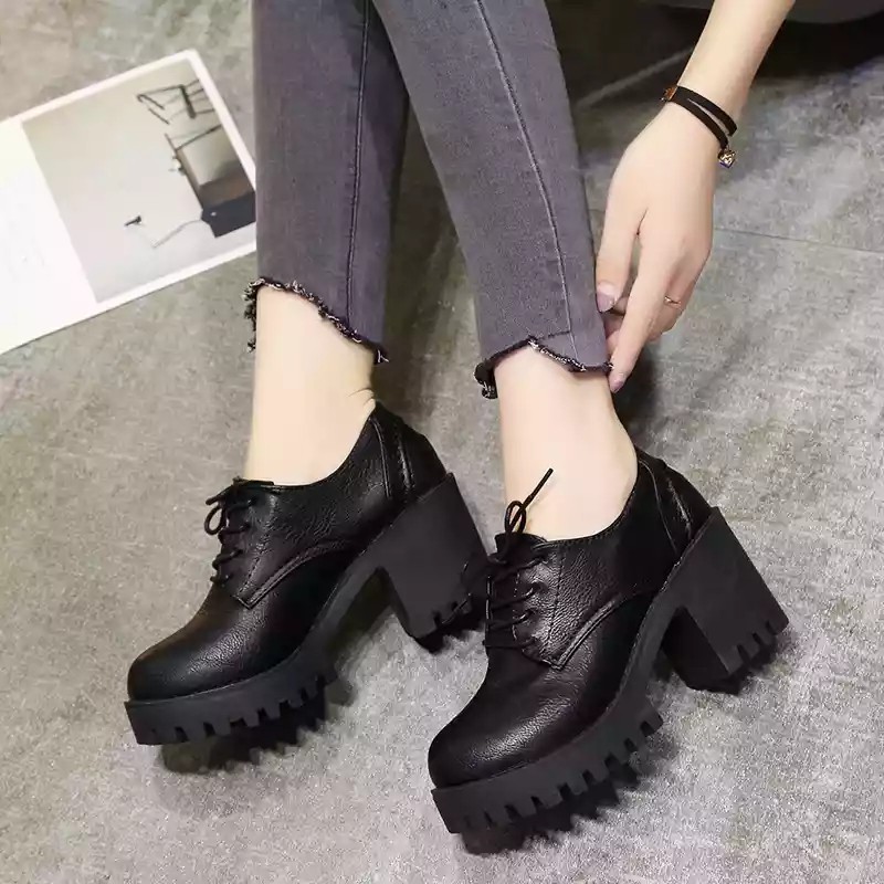 Giày gót vuông 7cm 5950 ảnh tự chụp | BigBuy360 - bigbuy360.vn