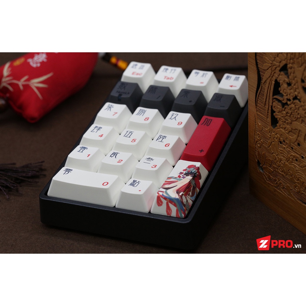 [Mã 267ELSALE hoàn 7% đơn 300K] Bàn phím cơ Varmilo VB21M Beijing Opera - Numpad Bluetooth