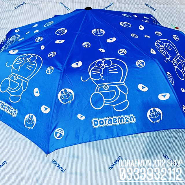 Dù xanh gấp gọn size lớn Doraemon