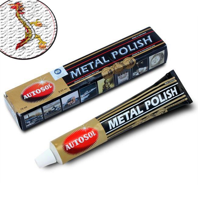 [Có sẵn] Kem đánh bóng kim loại Autosol Metal Polish 75ml (Made in Germany), vệ sinh đánh bóng cổ pô xe máy với Autosol