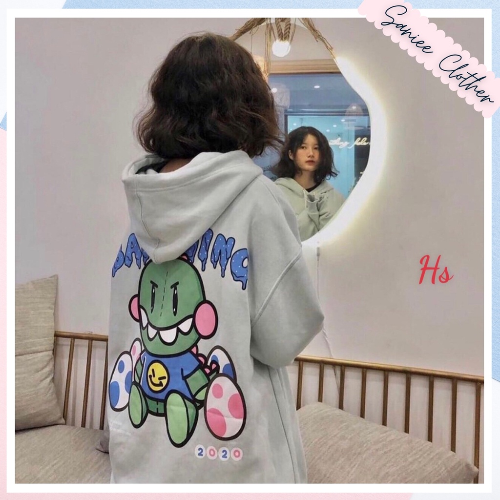 Áo Khoác Nữ Hoodie In Chữ Baby Dino, Chất Dày Dặn SAniee Clother - SP000603 | BigBuy360 - bigbuy360.vn