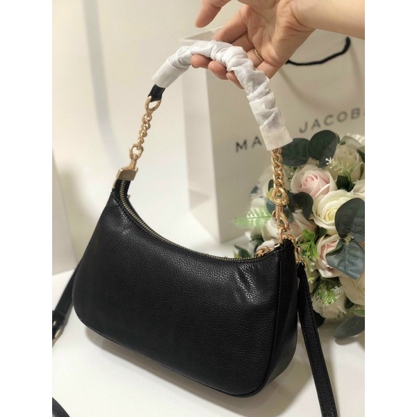 TNS- Túi đeo vai 2 kiểu dáng thuyền siêu hottrend Teri Shoulder Bag-chất da cao cấp-màu đen classic sang trọng