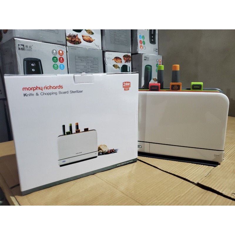 Bộ dao thớt khử kháng khuẩn UV, sấy khô 70ºC cao cấp Morphy Richards MR1001