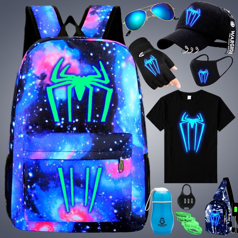 Ba Lô Dạ Quang Chống Thấm Nước Bảo Vệ Dành Cho Bé Trai Lớp 1-2 - 4-6