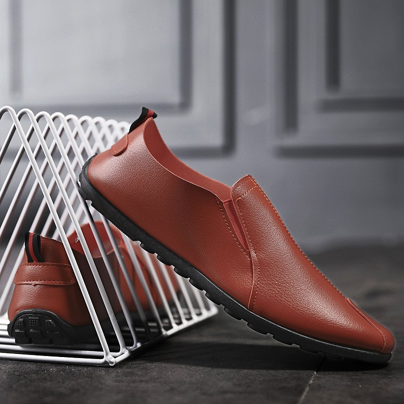 Giày lười bằng da phong cách trẻ trung lịch lãm dành cho nam