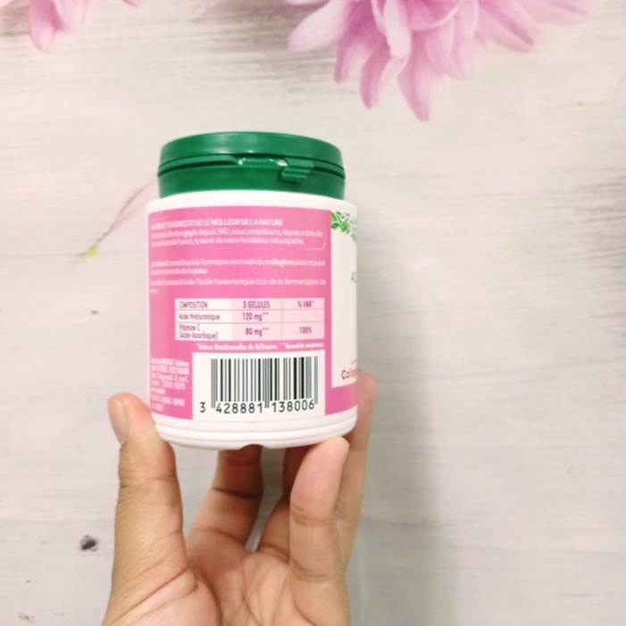 Viên uống cấp nước căng bóng da Superdiet acid hyaluronique vitamine c  150 viên của Pháp