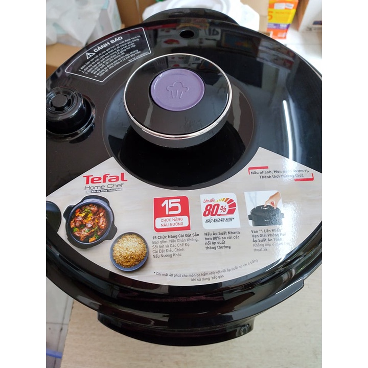 [Mã ELHADEV giảm 4% đơn 300K] Tefal- Nồi áp suất điện đa năng CY601868 dung tích 6L với 15 chức năng- Hàng chính hãng