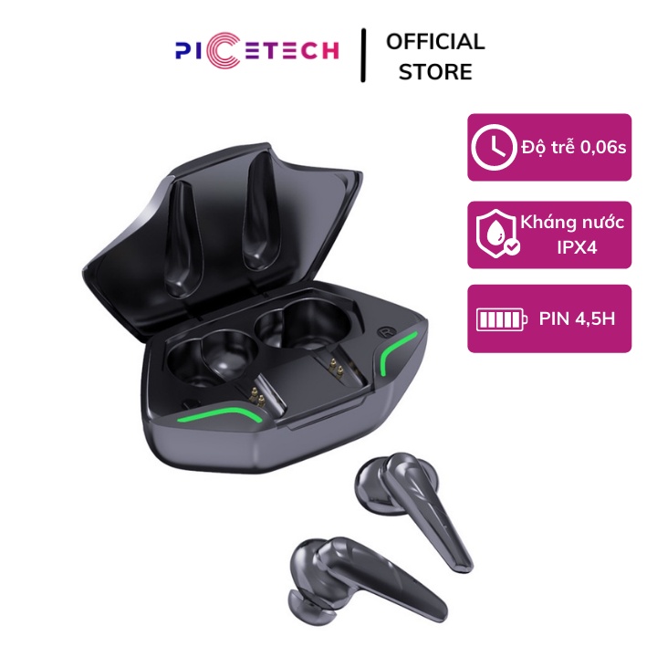 Tai Nghe Chơi Game Bluetooth APRO 366 PICETECH Tai Nghe Gaming Tws Bluetooth 5.0 ,Có Mic Với Độ Trễ Cực Thấp