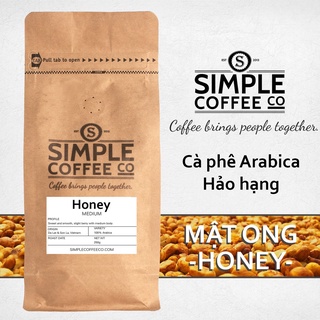 Cà phê Arabica Mật Ong Honey rang vừa - Simple Coffee - Cà phê xay Cà phê hạt Whole beans coffee Ground coffee