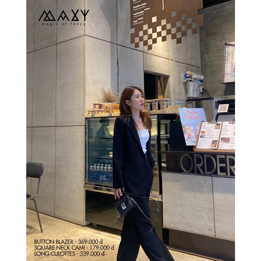 Áo khoác nữ công sở button blazer Maxy Workshop