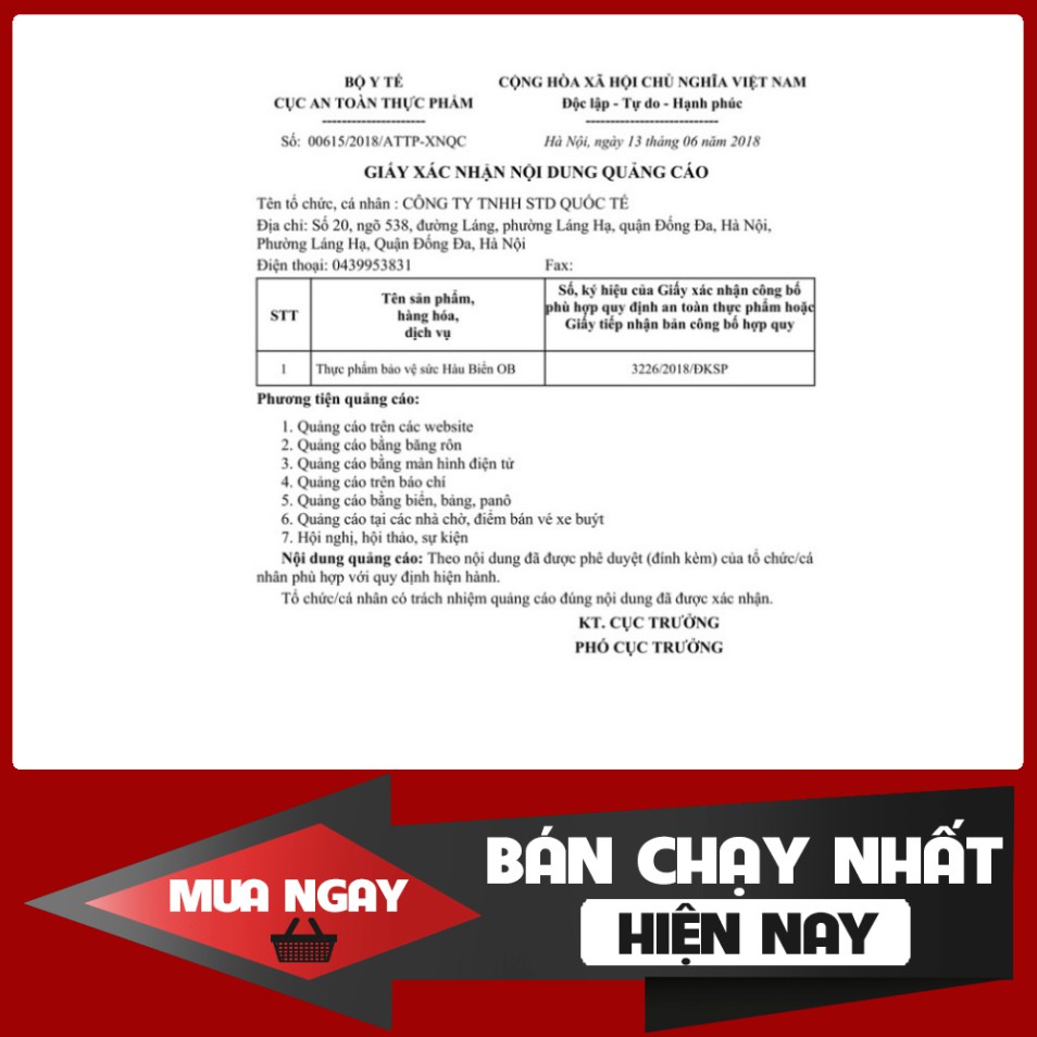 SIÊU GIẢM GIÁ Hàu Biển OB Tăng Cường Sinh Lý Nam, Tăng Chất Lượng Tinh Trùng ( Bộ 2 Hộp ) SIÊU GIẢM GIÁ