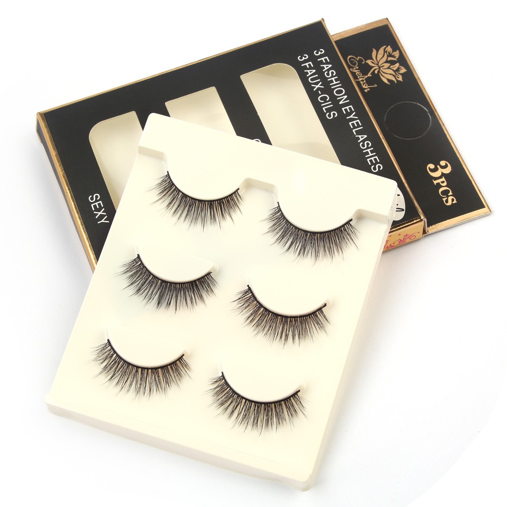 Bộ lông mi Chồn 3D MAGEFY 3 cặp