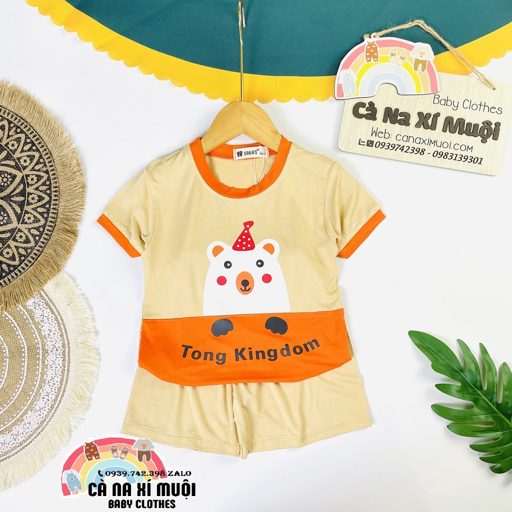 Size(9-32Kg)FREE SHIPBộ Thun Lạnh Dể Thương Cho Bé Gái Bé Trai, Đủ Màu