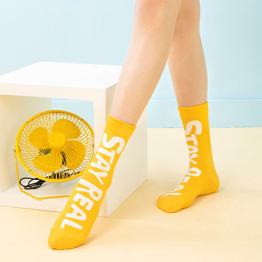 Tất Nam Nữ In Chữ Thời Trang