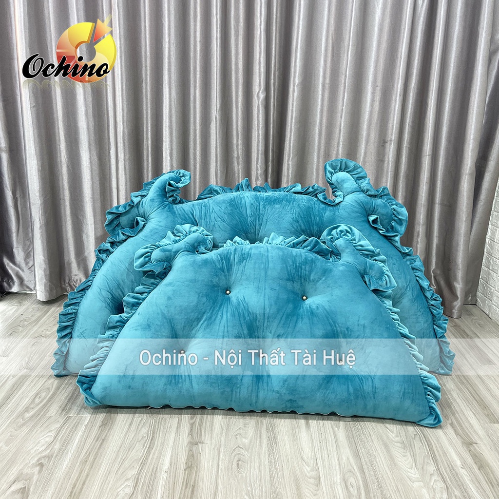 Gối Tựa Đầu Giường, Đệm Đầu Giường Mẫu Hoàng Gia Chữ Nhật Handmade 1M2-55 Và 1M6-75 ( Ảnh Thật Và Video)