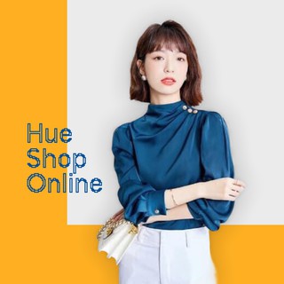 FreeShip Áo Sơ Mi Lụa Quảng Châu Cho Chị Em Dân Công Sở
